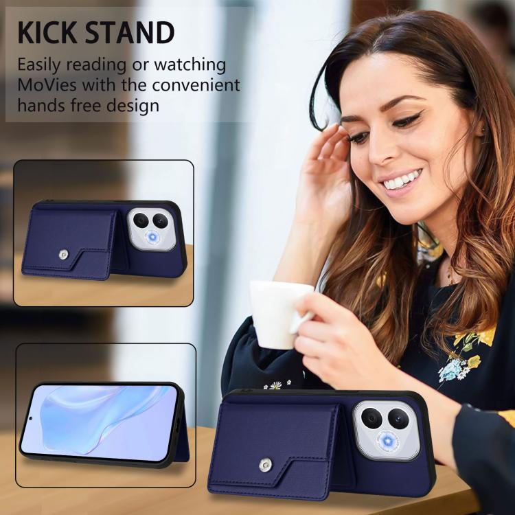 For Honor 400 Lite Global / X70i Button Card Bag RFID Anti-theft Phone Case