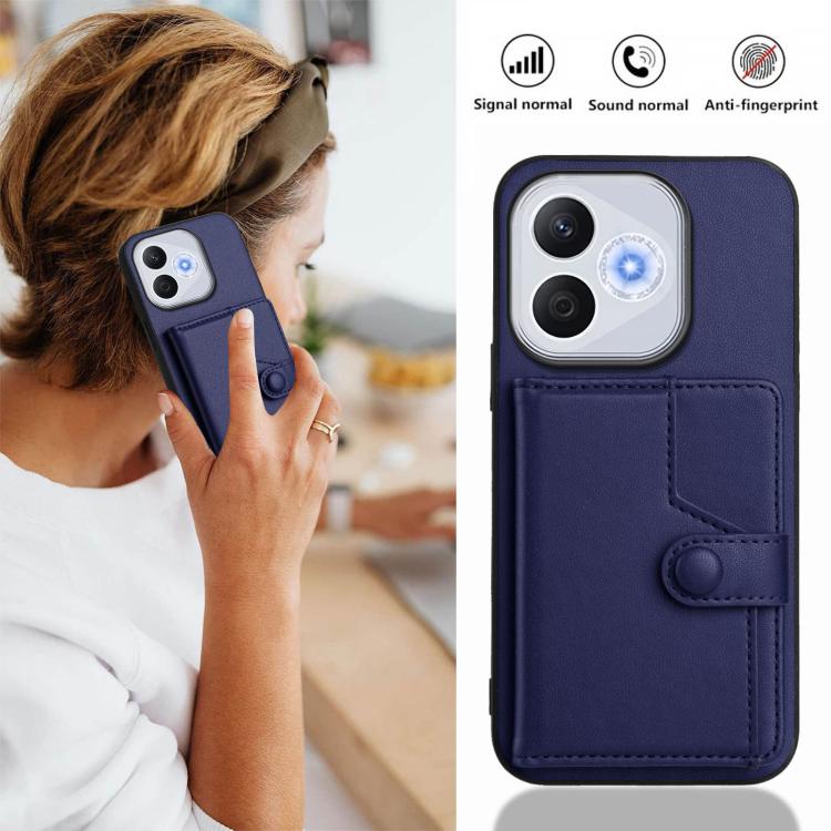 For Honor 400 Lite Global / X70i Button Card Bag RFID Anti-theft Phone Case