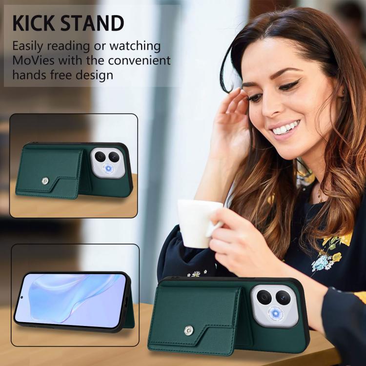 For Honor 400 Lite Global / X70i Button Card Bag RFID Anti-theft Phone Case