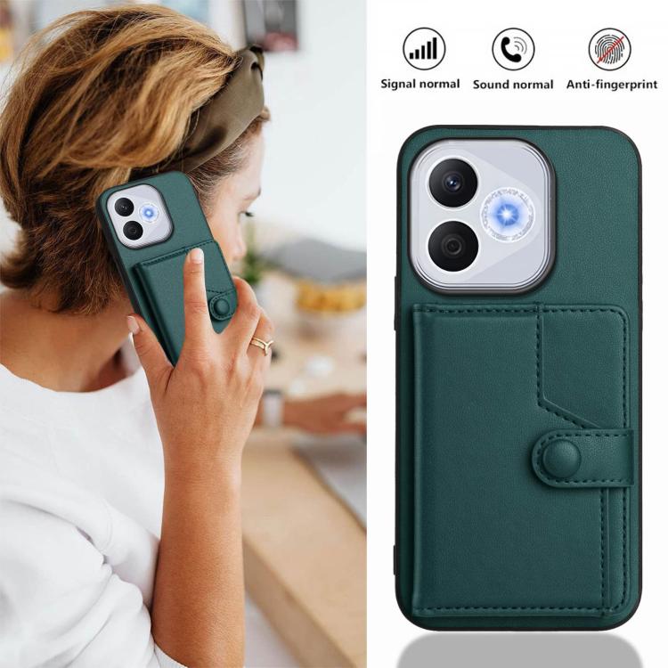 For Honor 400 Lite Global / X70i Button Card Bag RFID Anti-theft Phone Case