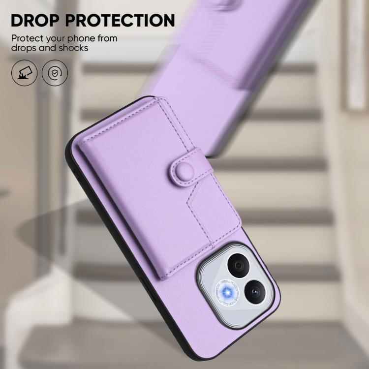 For Honor 400 Lite Global / X70i Button Card Bag RFID Anti-theft Phone Case