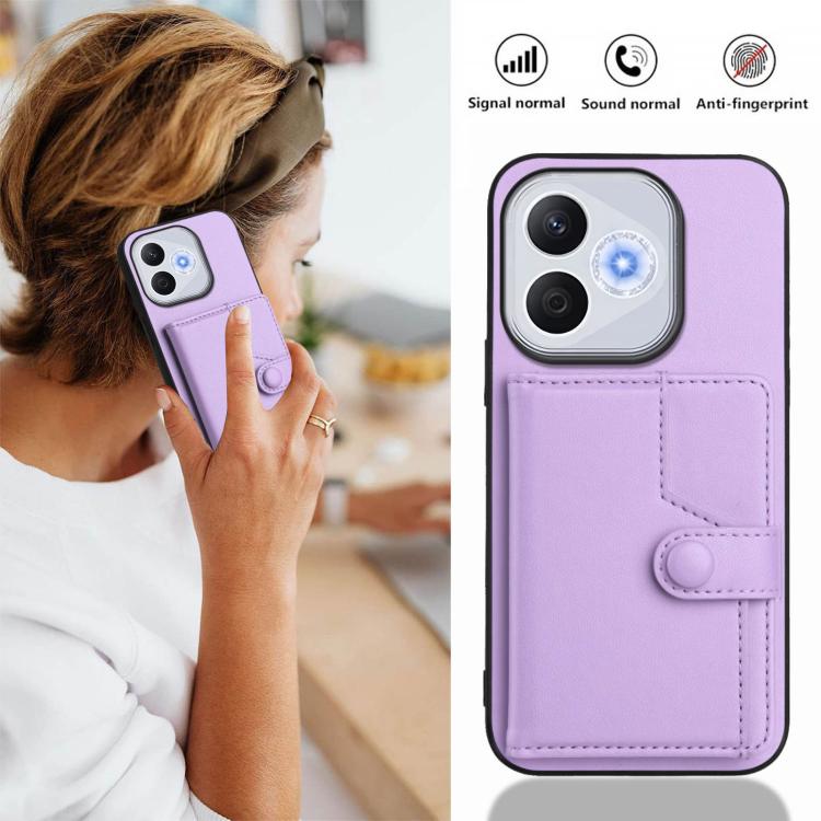 For Honor 400 Lite Global / X70i Button Card Bag RFID Anti-theft Phone Case