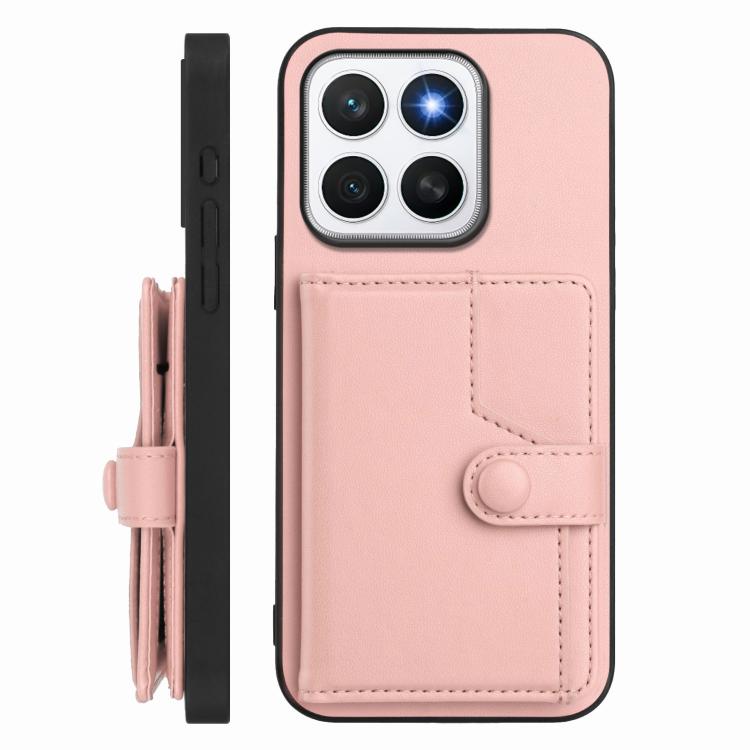 For Honor X8c 4G Button Card Bag RFID Anti-theft Phone Case