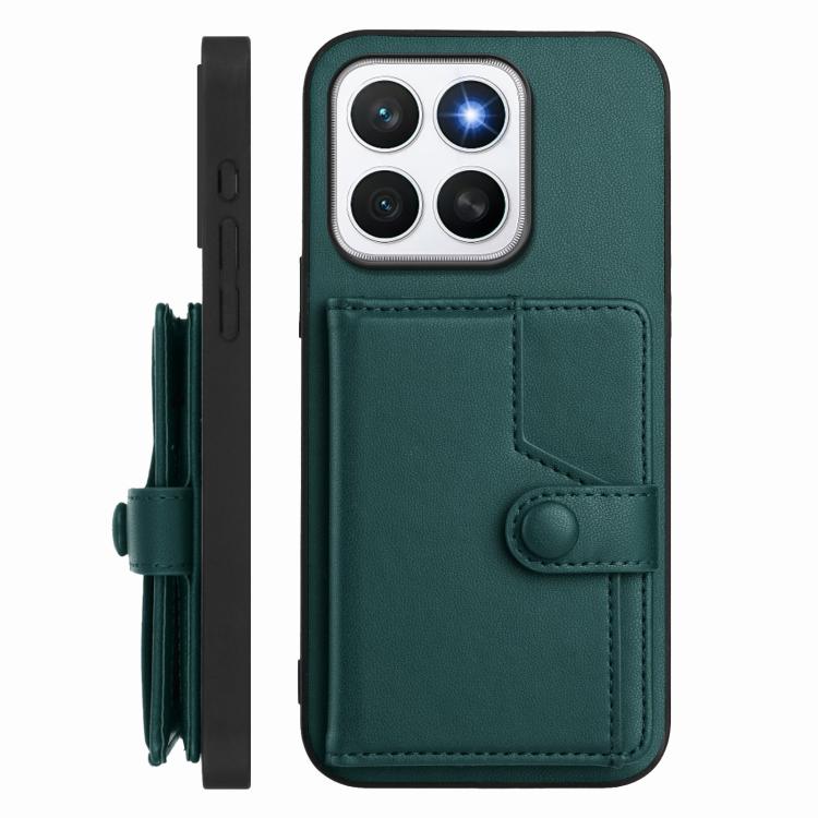 For Honor X8c 4G Button Card Bag RFID Anti-theft Phone Case