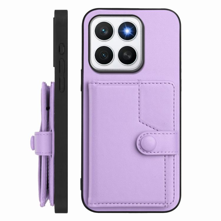 For Honor X8c 4G Button Card Bag RFID Anti-theft Phone Case