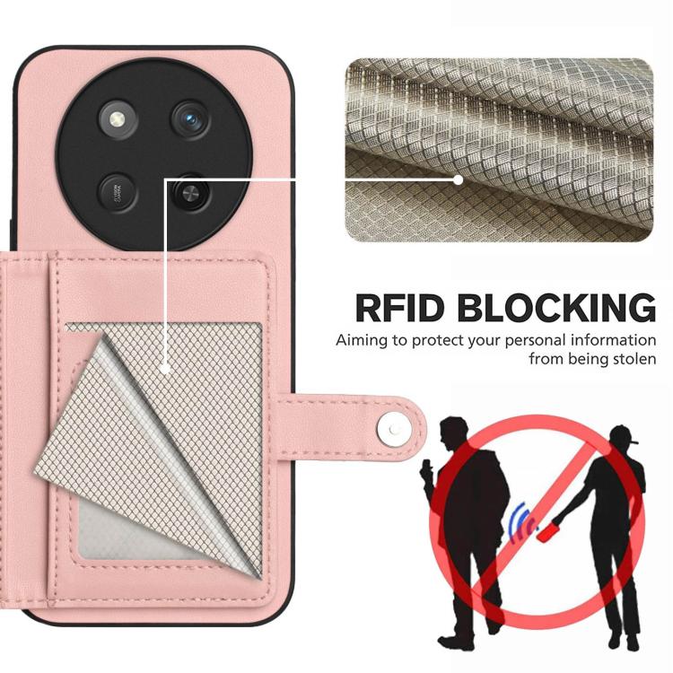 For Honor X60 Pro / X9c / Magic7 Lite Button Card Bag RFID Anti-theft Phone Case