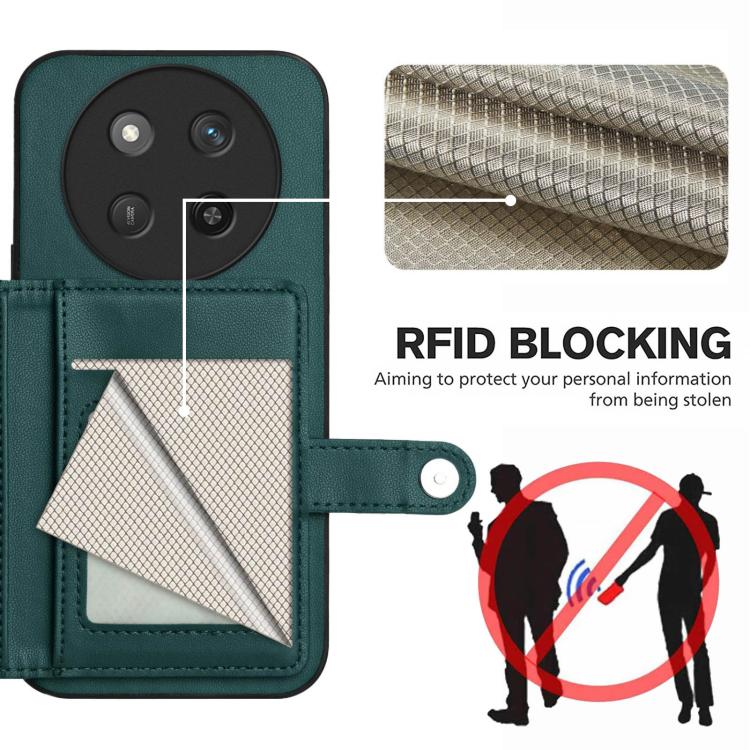 For Honor X60 Pro / X9c / Magic7 Lite Button Card Bag RFID Anti-theft Phone Case
