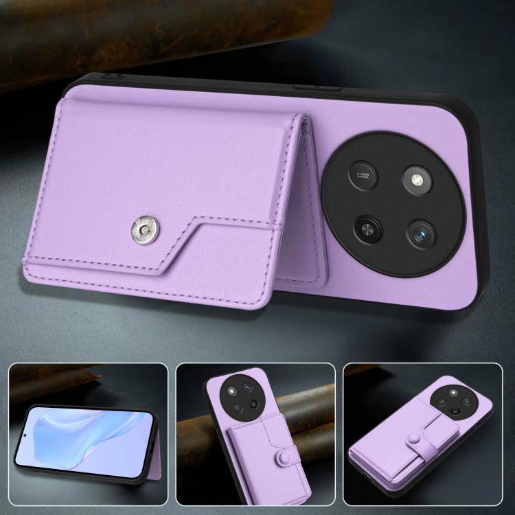 For Honor X60 Pro / X9c / Magic7 Lite Button Card Bag RFID Anti-theft Phone Case