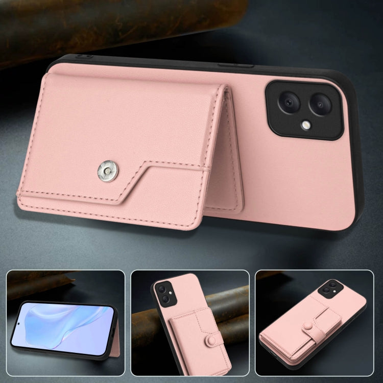 For Samsung Galaxy A05 4G Button Card Bag RFID Anti-theft Phone Case
