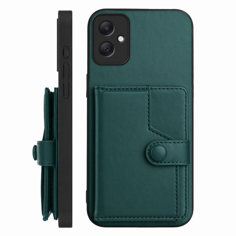 For Samsung Galaxy A05 4G Button Card Bag RFID Anti-theft Phone Case