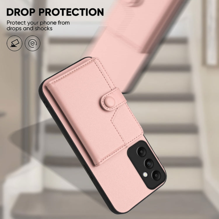 For Samsung Galaxy A05s 4G Button Card Bag RFID Anti-theft Phone Case