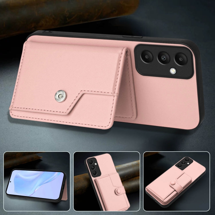 For Samsung Galaxy A05s 4G Button Card Bag RFID Anti-theft Phone Case