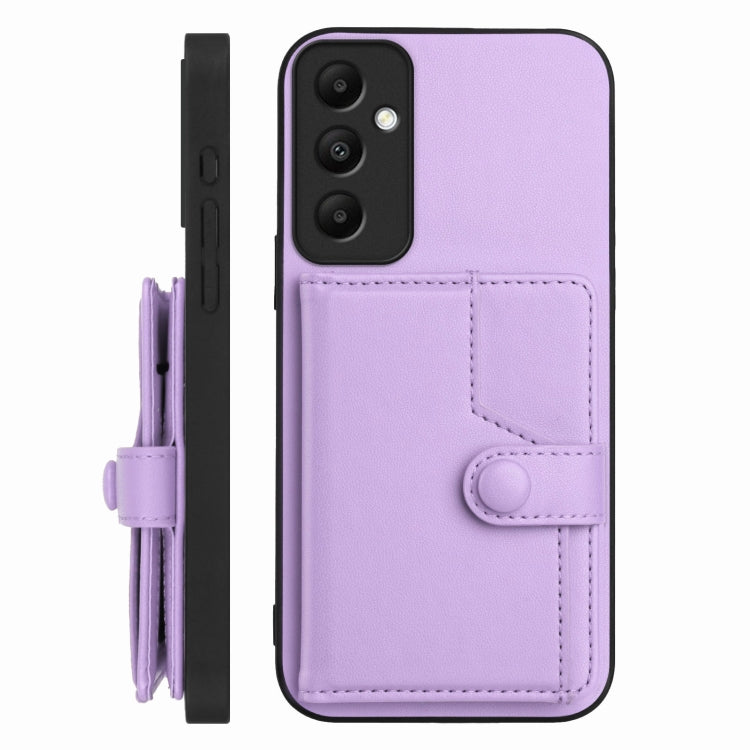 For Samsung Galaxy A05s 4G Button Card Bag RFID Anti-theft Phone Case