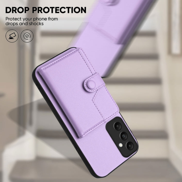 For Samsung Galaxy A05s 4G Button Card Bag RFID Anti-theft Phone Case