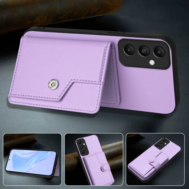 For Samsung Galaxy A05s 4G Button Card Bag RFID Anti-theft Phone Case