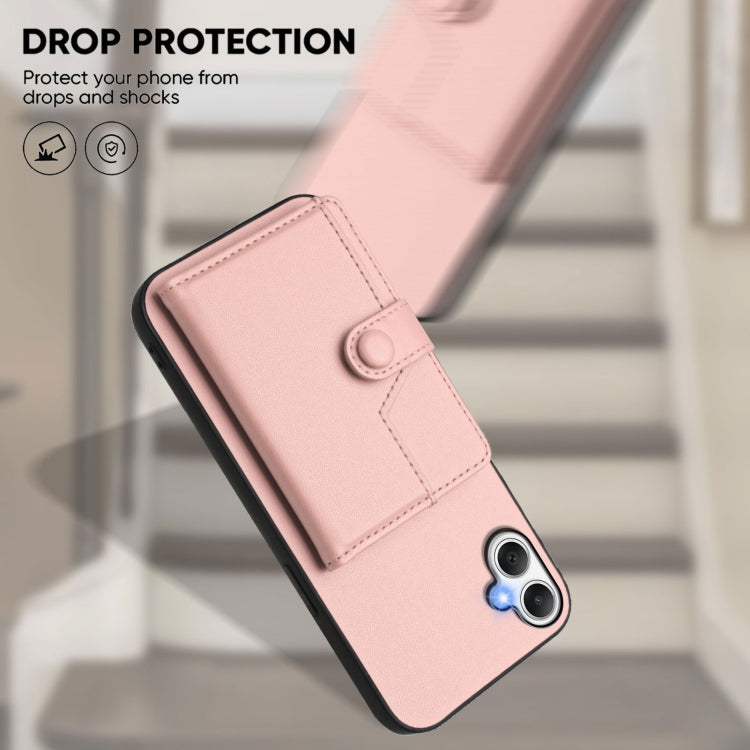 For Samsung Galaxy A06 4G Button Card Bag RFID Anti-theft Phone Case