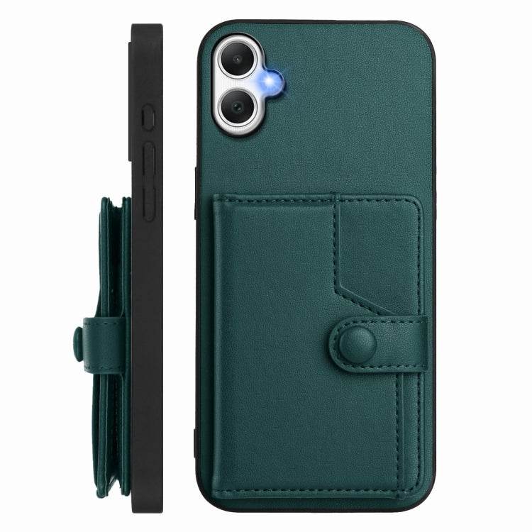 For Samsung Galaxy A06 4G Button Card Bag RFID Anti-theft Phone Case