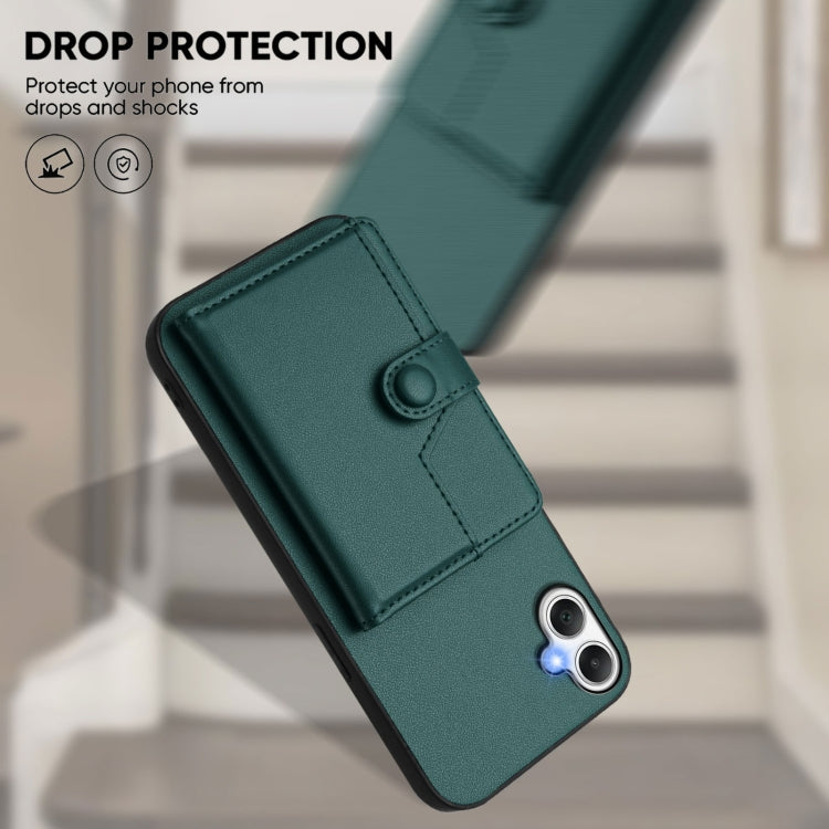 For Samsung Galaxy A06 4G Button Card Bag RFID Anti-theft Phone Case