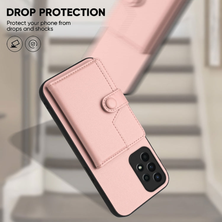 For Samsung Galaxy A13 4G Button Card Bag RFID Anti-theft Phone Case
