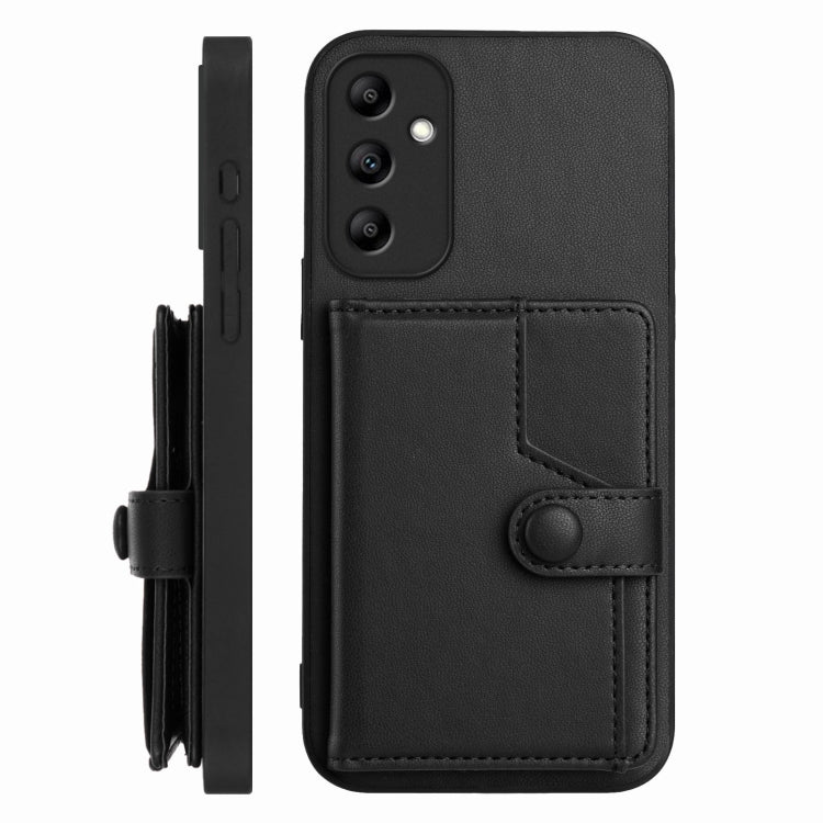 For Samsung Galaxy A14 5G Button Card Bag RFID Anti-theft Phone Case