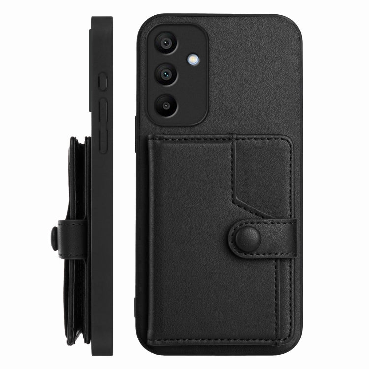 For Samsung Galaxy A15 4G Button Card Bag RFID Anti-theft Phone Case