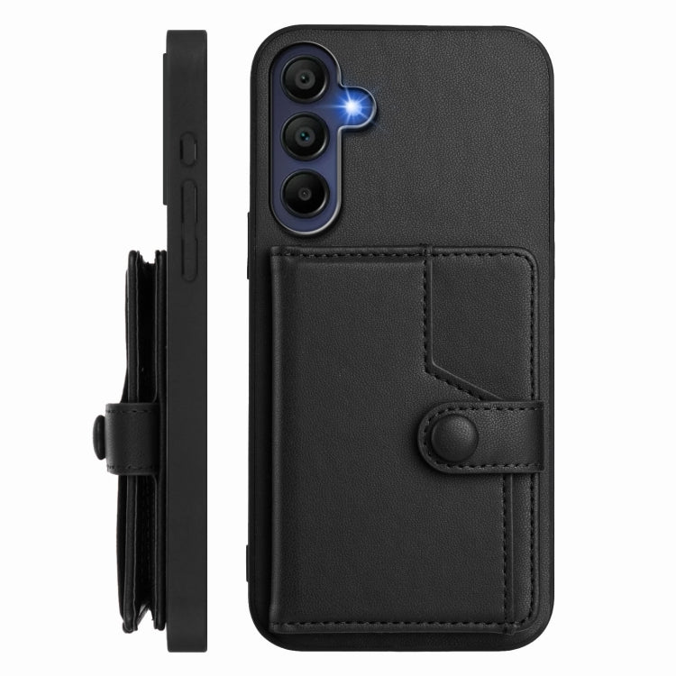 For Samsung Galaxy A16 5G Button Card Bag RFID Anti-theft Phone Case