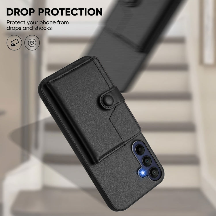 For Samsung Galaxy A16 5G Button Card Bag RFID Anti-theft Phone Case
