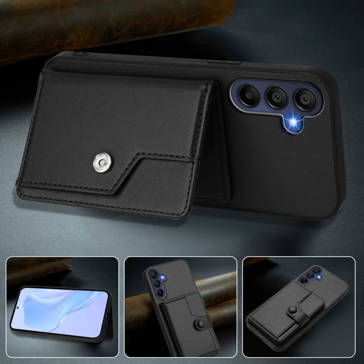 For Samsung Galaxy A16 5G Button Card Bag RFID Anti-theft Phone Case