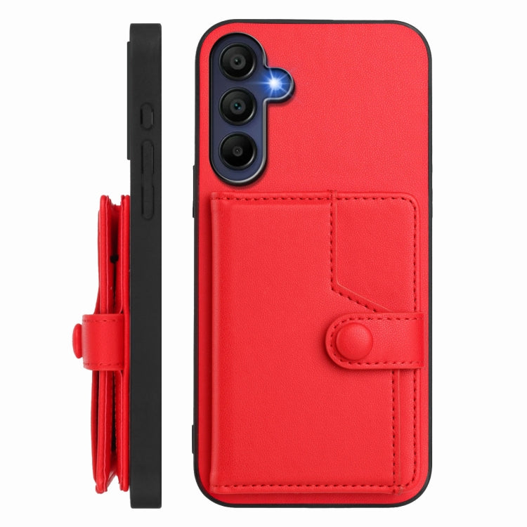 For Samsung Galaxy A16 5G Button Card Bag RFID Anti-theft Phone Case