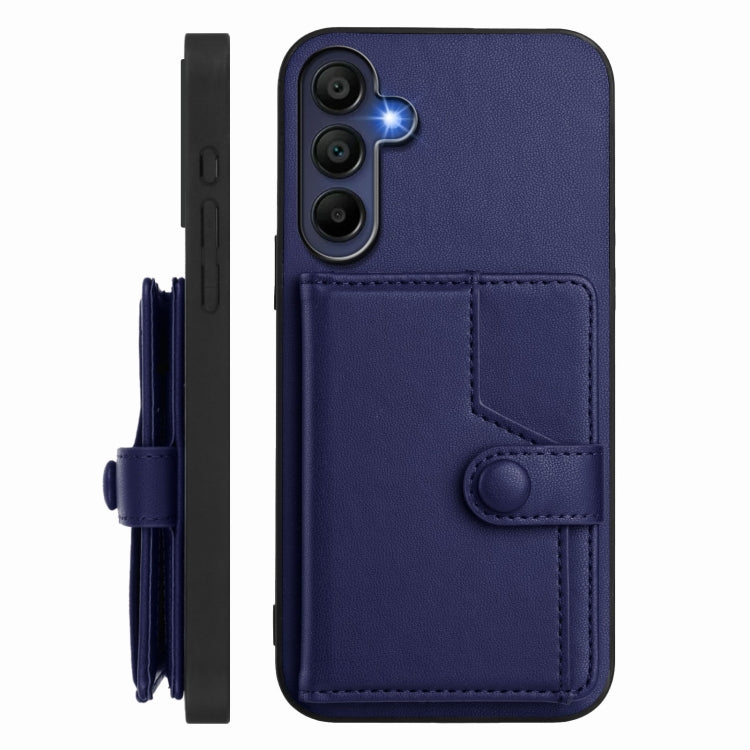 For Samsung Galaxy A16 5G Button Card Bag RFID Anti-theft Phone Case