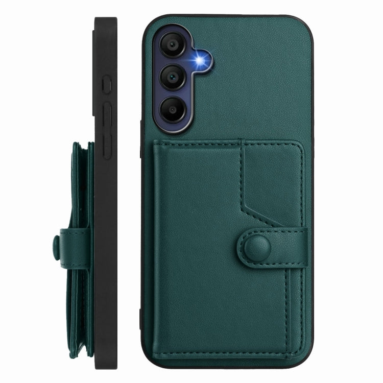 For Samsung Galaxy A16 5G Button Card Bag RFID Anti-theft Phone Case