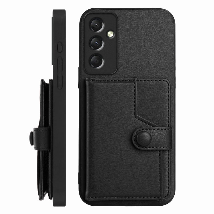 For Samsung Galaxy A24 4G Button Card Bag RFID Anti-theft Phone Case