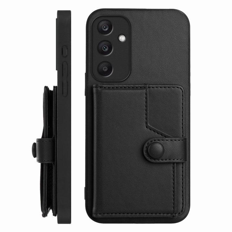 For Samsung Galaxy A25 4G Button Card Bag RFID Anti-theft Phone Case