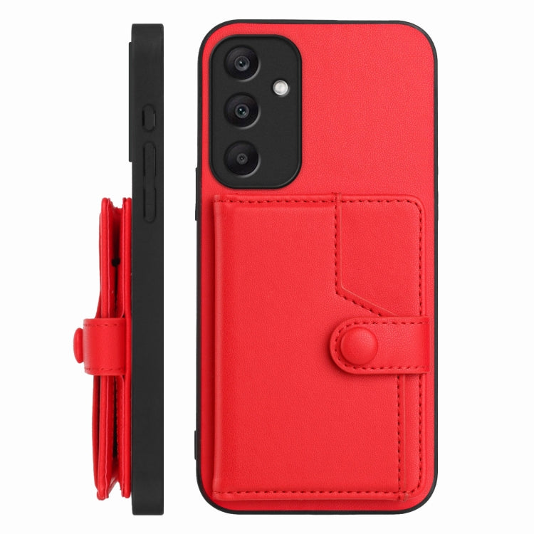 For Samsung Galaxy A25 4G Button Card Bag RFID Anti-theft Phone Case