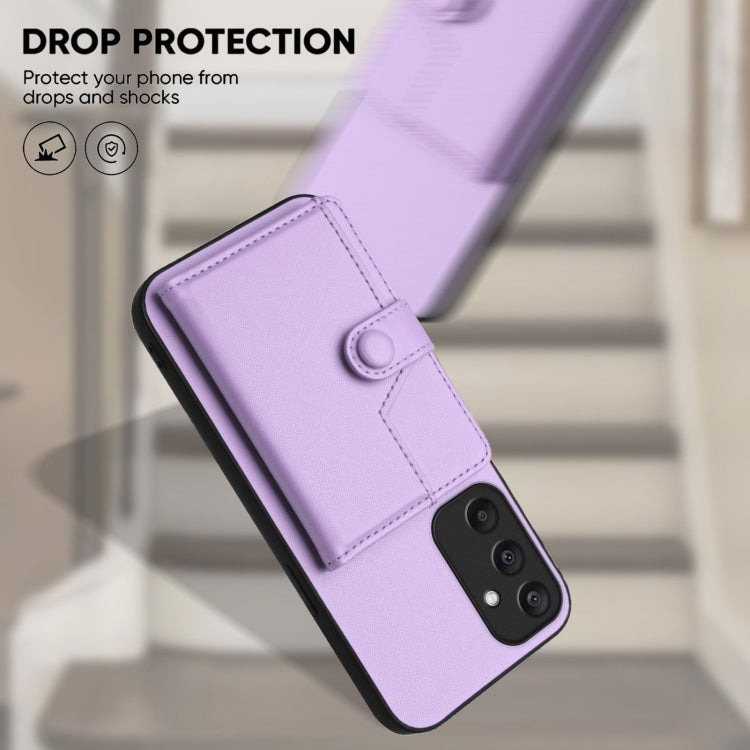 For Samsung Galaxy A25 4G Button Card Bag RFID Anti-theft Phone Case
