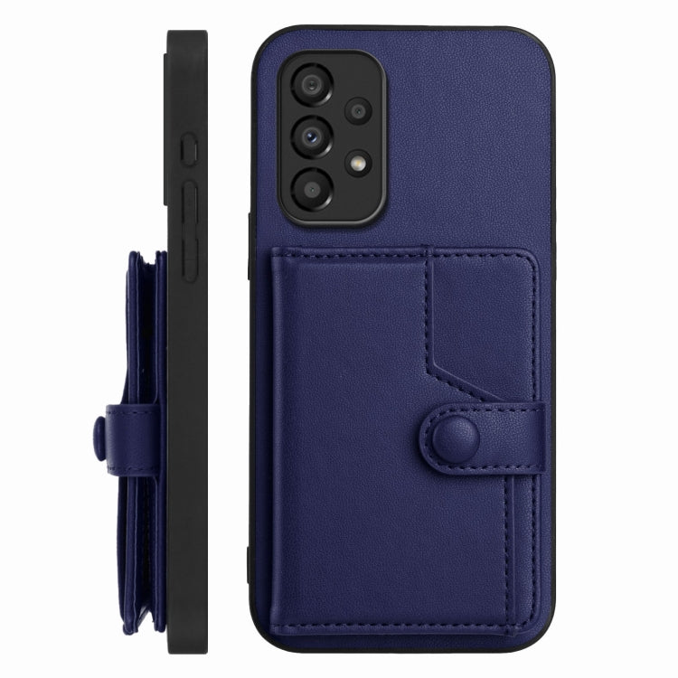 For Samsung Galaxy A33 5G Button Card Bag RFID Anti-theft Phone Case