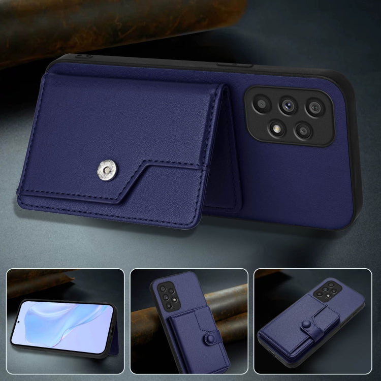 For Samsung Galaxy A53 5G Button Card Bag RFID Anti-theft Phone Case