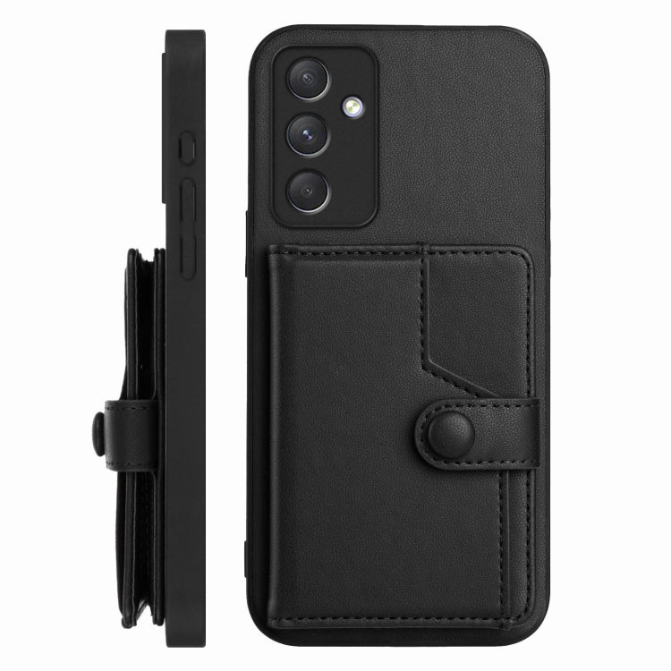 For Samsung Galaxy A54 5G Button Card Bag RFID Anti-theft Phone Case
