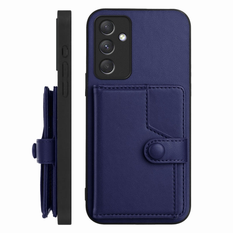 For Samsung Galaxy A54 5G Button Card Bag RFID Anti-theft Phone Case