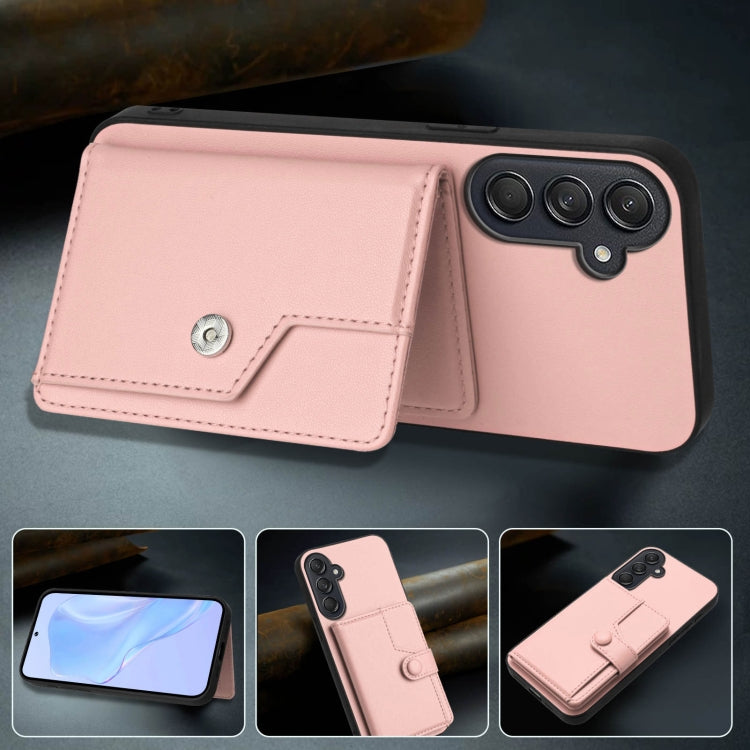 For Samsung Galaxy M55 / C55 5G Button Card Bag RFID Anti-theft Phone Case