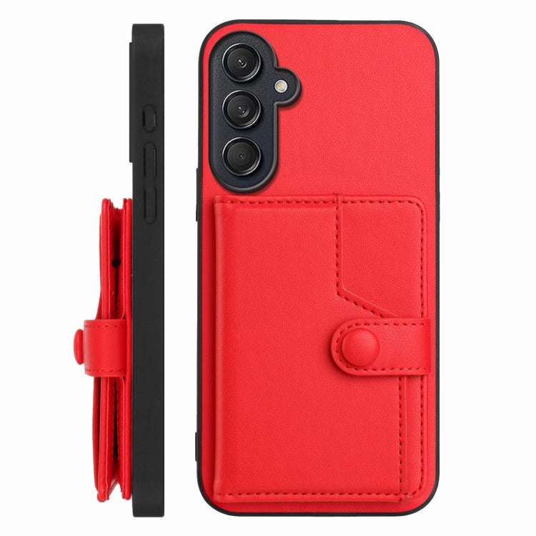 For Samsung Galaxy M55 / C55 5G Button Card Bag RFID Anti-theft Phone Case