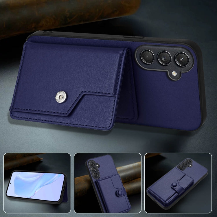 For Samsung Galaxy M55 / C55 5G Button Card Bag RFID Anti-theft Phone Case