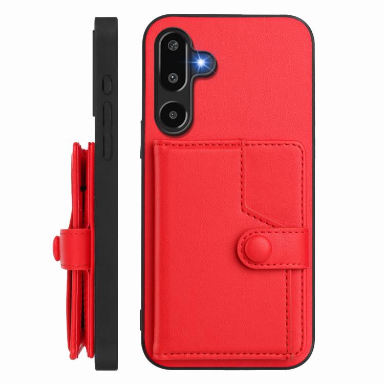 For Samsung Galaxy M16 5G / F16 5G Button Card Bag RFID Anti-theft Phone Case