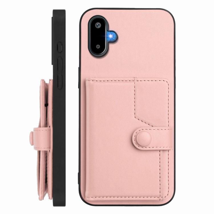 For Samsung Galaxy M06 5G / F06 5G Button Card Bag RFID Anti-theft Phone Case