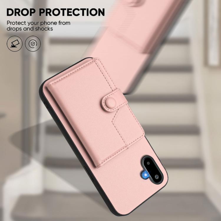 For Samsung Galaxy M06 5G / F06 5G Button Card Bag RFID Anti-theft Phone Case