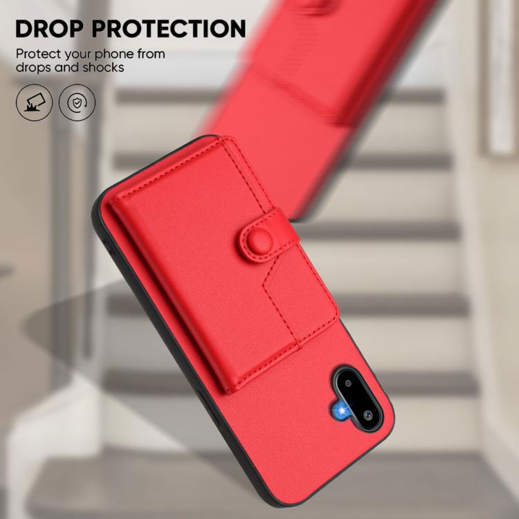 For Samsung Galaxy M06 5G / F06 5G Button Card Bag RFID Anti-theft Phone Case
