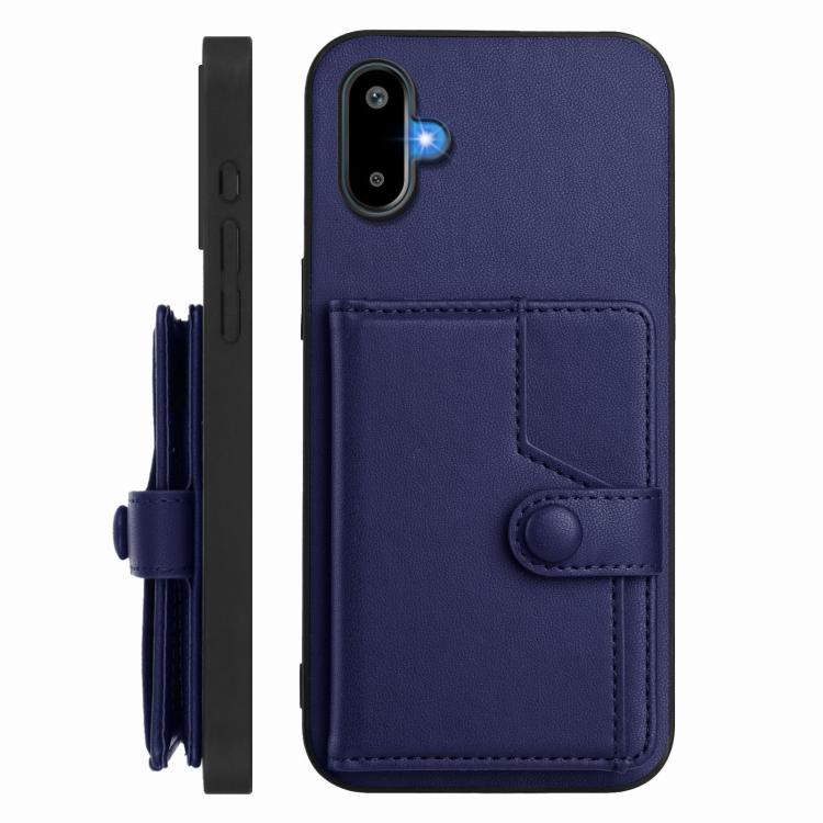 For Samsung Galaxy M06 5G / F06 5G Button Card Bag RFID Anti-theft Phone Case