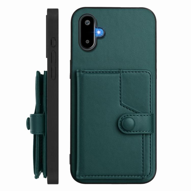 For Samsung Galaxy M06 5G / F06 5G Button Card Bag RFID Anti-theft Phone Case