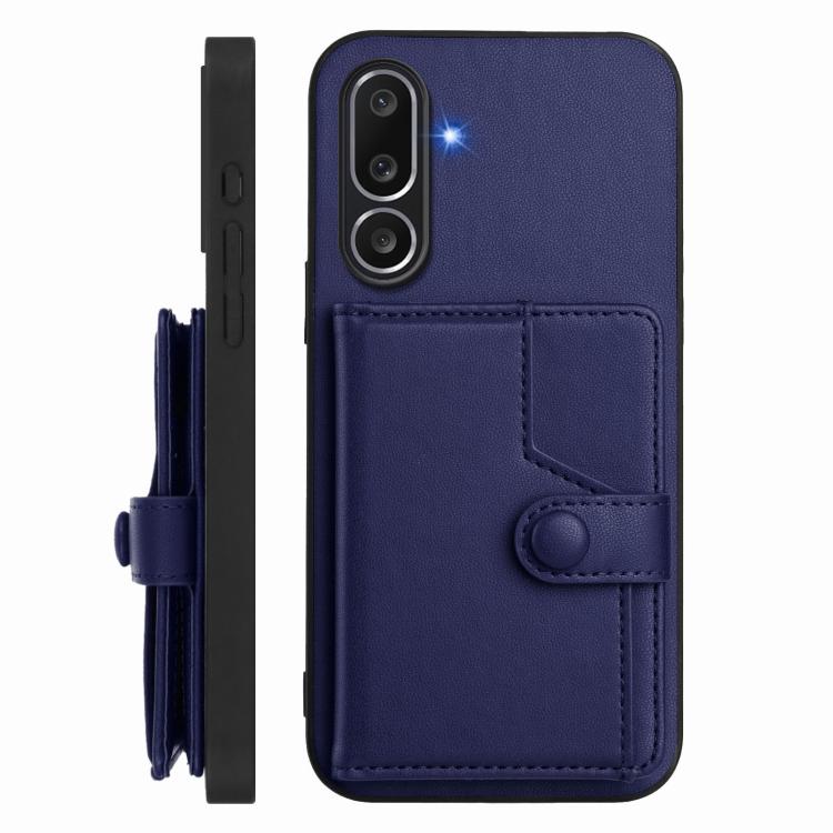 For Samsung Galaxy M56 5G Button Card Bag RFID Anti-theft Phone Case