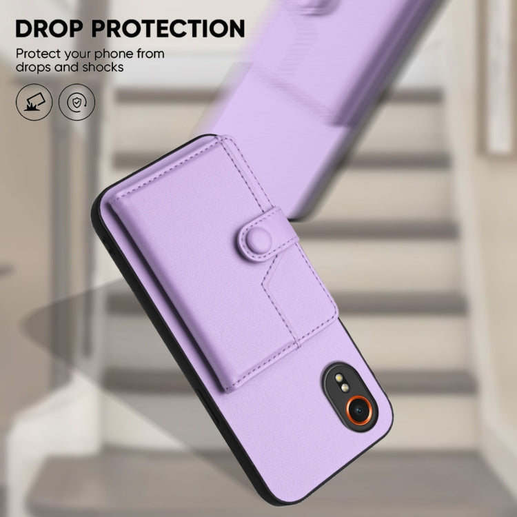 For Samsung Galaxy XCover7 Button Card Bag RFID Anti-theft Phone Case